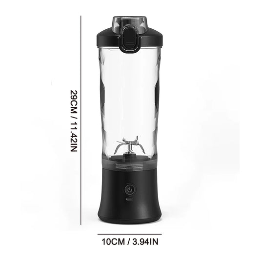 Electric Portable Juicer Fresh Fruit Mixer USB Rechargeable 6-Blade Shakes Smoothie Juice Blender Multifunctional Mixing Cup ﻿